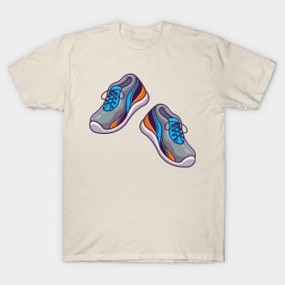 Running Shoes Cartoon Illustration T-Shirt